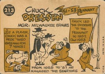 2015 Topps - Topps Originals Buybacks 1960 #213 Chuck Dressen Back