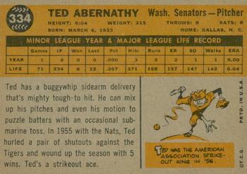 2015 Topps - Topps Originals Buybacks 1960 #334 Ted Abernathy Back