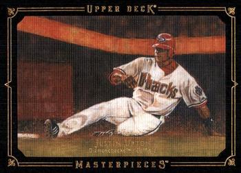 2008 Upper Deck Masterpieces - Framed Black #2 Justin Upton Front