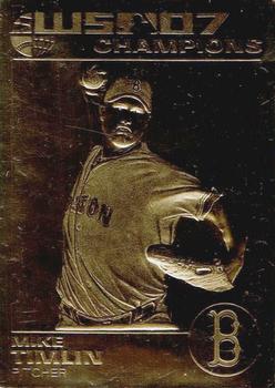 2007 Danbury Mint Boston Red Sox 2007 World Series Champions 22kt Gold #NNO Mike Timlin Front