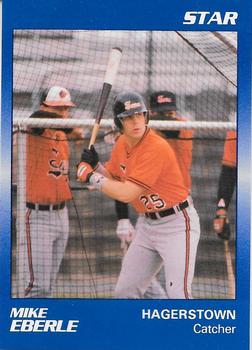 1989 Star Hagerstown Suns - Platinum #6 Mike Eberle Front