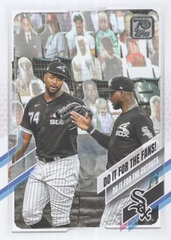 2021 Topps #14 Do It for the Fans! (Eloy Jimenez / Luis Robert) Front