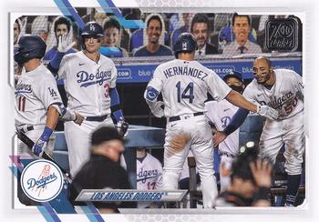 2021 Topps #201 Los Angeles Dodgers Front