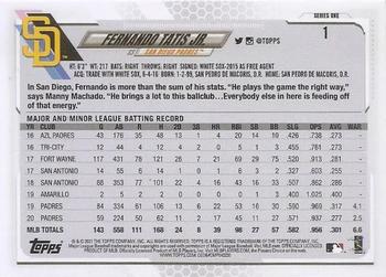 2021 Topps #1 Fernando Tatis Jr. Back