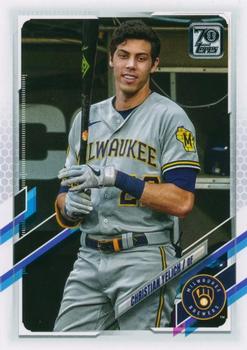 2021 Topps #100 Christian Yelich Front