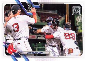 2021 Topps #401 Boston Red Sox Front