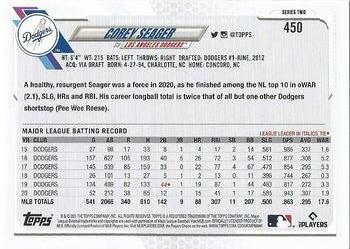 2021 Topps #450 Corey Seager Back