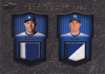 2008 Upper Deck Premier - Combos Patch Gold #CP-MM Russell Martin / Gil Meche Front