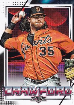 2020 Topps Fire #7 Brandon Crawford Front
