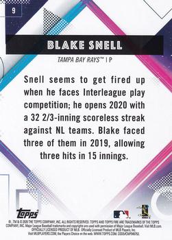 2020 Topps Fire #9 Blake Snell Back