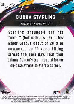 2020 Topps Fire #36 Bubba Starling Back