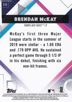 2020 Topps Fire #111 Brendan McKay Back