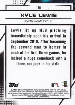 2020 Topps Fire #130 Kyle Lewis Back