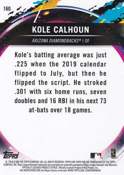 2020 Topps Fire #160 Kole Calhoun Back