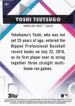 2020 Topps Fire #187 Yoshi Tsutsugo Back
