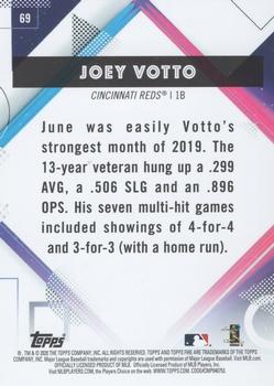 2020 Topps Fire - Gold Minted #69 Joey Votto Back
