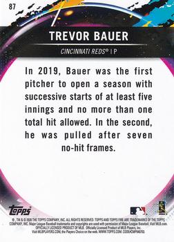 2020 Topps Fire - Gold Minted #87 Trevor Bauer Back