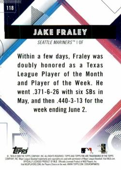 2020 Topps Fire - Gold Minted #118 Jake Fraley Back