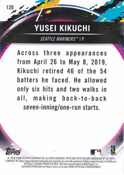 2020 Topps Fire - Gold Minted #120 Yusei Kikuchi Back