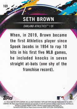 2020 Topps Fire - Gold Minted #169 Seth Brown Back