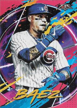 2020 Topps Fire - Flame #20 Javier Baez Front