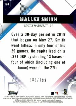 2020 Topps Fire - Orange #124 Mallex Smith Back