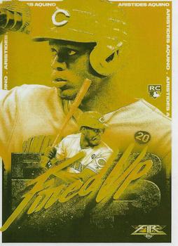 2020 Topps Fire - Fired Up Gold Minted #FIU-3 Aristides Aquino Front