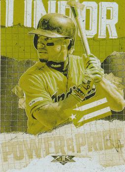 2020 Topps Fire - Power and Pride Gold Minted #PP-4 Francisco Lindor Front