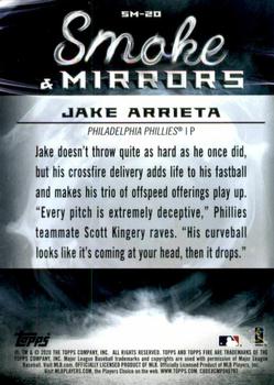 2020 Topps Fire - Smoke and Mirrors #SM-20 Jake Arrieta Back