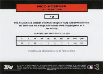 2020 Topps x Pete Alonso #10 Nico Hoerner Back