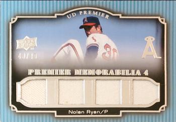 2008 Upper Deck Premier - Memorabilia Quad #PM4-NR Nolan Ryan Front