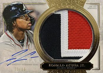 2020 Topps Five Star - Five Star Autographed Jumbo Patch #AJP-RAJ Ronald Acuña Jr. Front