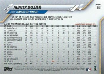 2020 Topps Chrome Ben Baller Edition #63 Hunter Dozier Back
