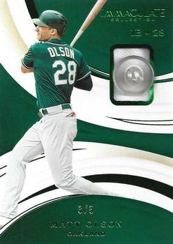 2020 Panini Immaculate Collection - Green #44 Matt Olson Front