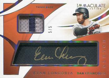 2020 Panini Immaculate Collection - Clutch Gold #C-EL Evan Longoria Front