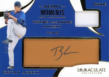 2020 Panini Immaculate Collection - Debut Moments Leather Tan #DM-BA Bryan Abreu Front