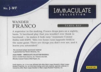 2020 Panini Immaculate Collection - Jumbo #J-WF Wander Franco Back