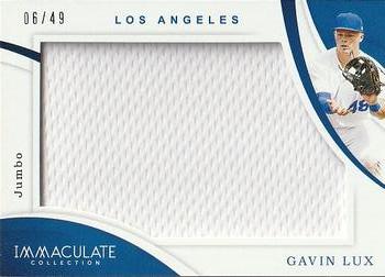 2020 Panini Immaculate Collection - Jumbo #J-GL Gavin Lux Front