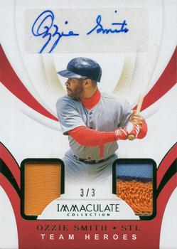 2020 Panini Immaculate Collection - Team Heroes Green #TH-OZ Ozzie Smith Front