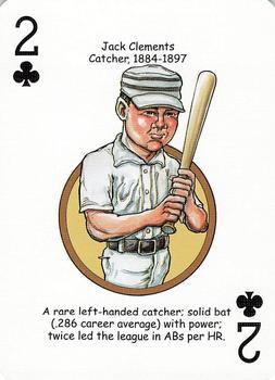 2006 Hero Decks Philadelphia Phillies Baseball Heroes Playing Cards #2♣ Jack Clements Front