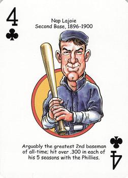 2006 Hero Decks Philadelphia Phillies Baseball Heroes Playing Cards #4♣ Nap Lajoie Front