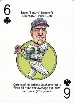 2006 Hero Decks Philadelphia Phillies Baseball Heroes Playing Cards #6♣ Dave Bancroft Front