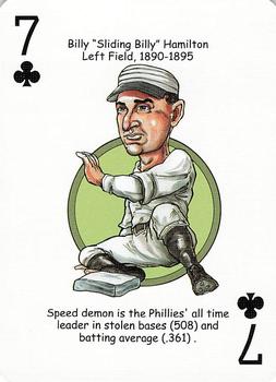 2006 Hero Decks Philadelphia Phillies Baseball Heroes Playing Cards #7♣ Billy Hamilton Front