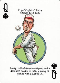 2006 Hero Decks Philadelphia Phillies Baseball Heroes Playing Cards #Q♣ Eppa Rixey Front