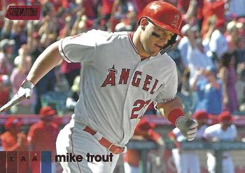 2020 Stadium Club - Red Foil #1 Mike Trout Front