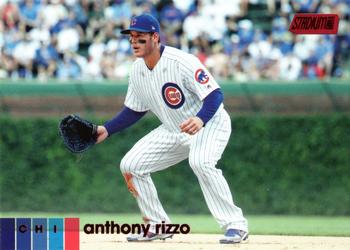2020 Stadium Club - Red Foil #14 Anthony Rizzo Front
