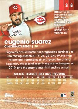 2020 Stadium Club - Red Foil #38 Eugenio Suarez Back