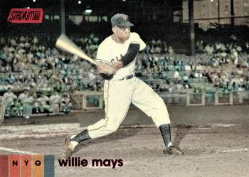 2020 Stadium Club - Red Foil #140 Willie Mays Front
