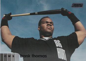 2020 Stadium Club - Black Foil #257 Frank Thomas Front