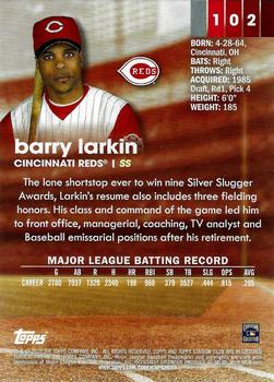 2020 Stadium Club - Sepia #102 Barry Larkin Back